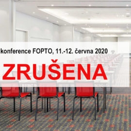 Červnová konference FOPTO 2020 zrušena